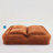 Double Human Dog Bed, Lazy Sofa, Loveseat, Fits You & Pets, Extra Large Floor Couch, Can Sit Or Lie Down, 2-In-1, 5 Adjustable Position, Plump Pillow, 2 Seat, Chenille, Orange-2058583501