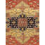 Serapi Hand Knotted Wool Geometric Area Rug in Navy-14437407