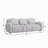 Three Seat Boucle Sofa with Pillows