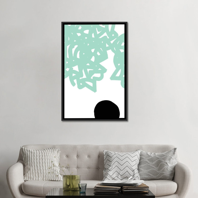 «Gestures II», impression sur toile, H 26 po x l 18 po x P 1,5 po, Toile avec cadre noir, Pas de tapis
