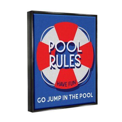 " Pool Rules Nautical Phrase " by Lil' Rue