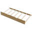 Lit plateforme en bois avec garde-corps et lit gigogne-2023083948