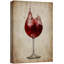 «Retro Vintage Fancy Red Wine Splash», reproduction sur toile-94537077