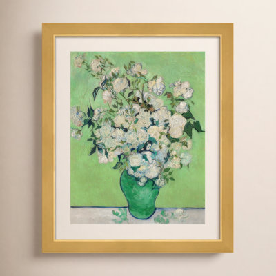 Roses, 1890 (Green Vase) Painting