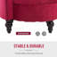 Fauteuil d'appoint rembourré en tissu