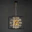 Lustre sphérique en cristal à 10 lumières à intensité variable Spoutnik
