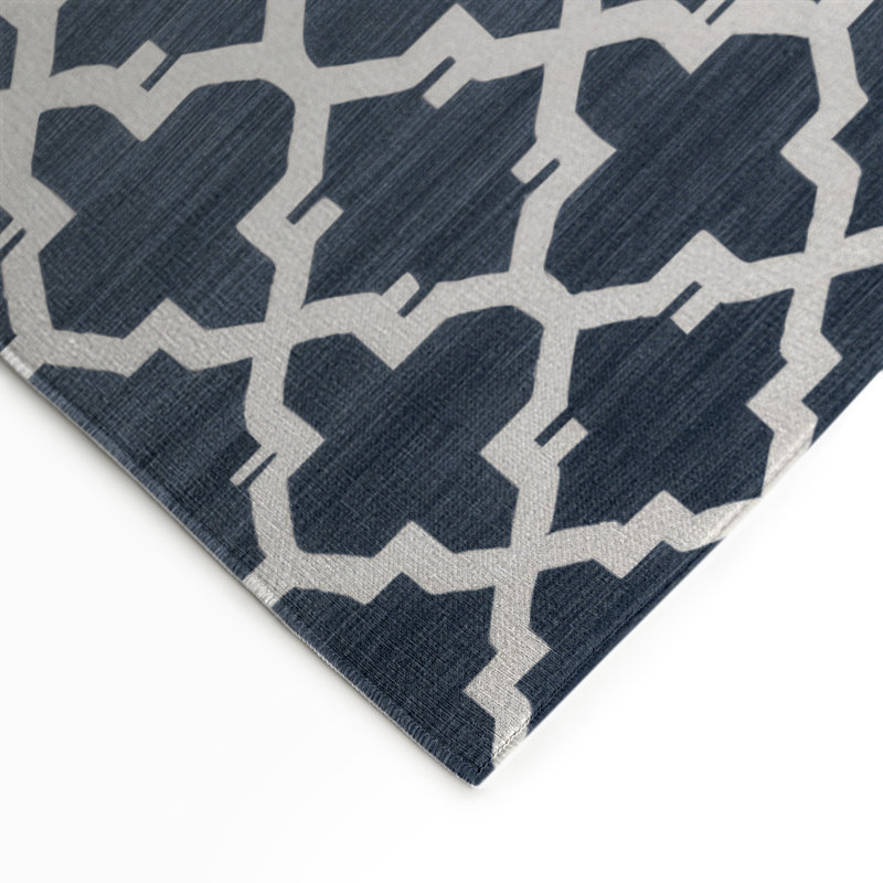 Tapis gris intérieur et extérieur Trellis, Rectangle 5 pi x 7 pi