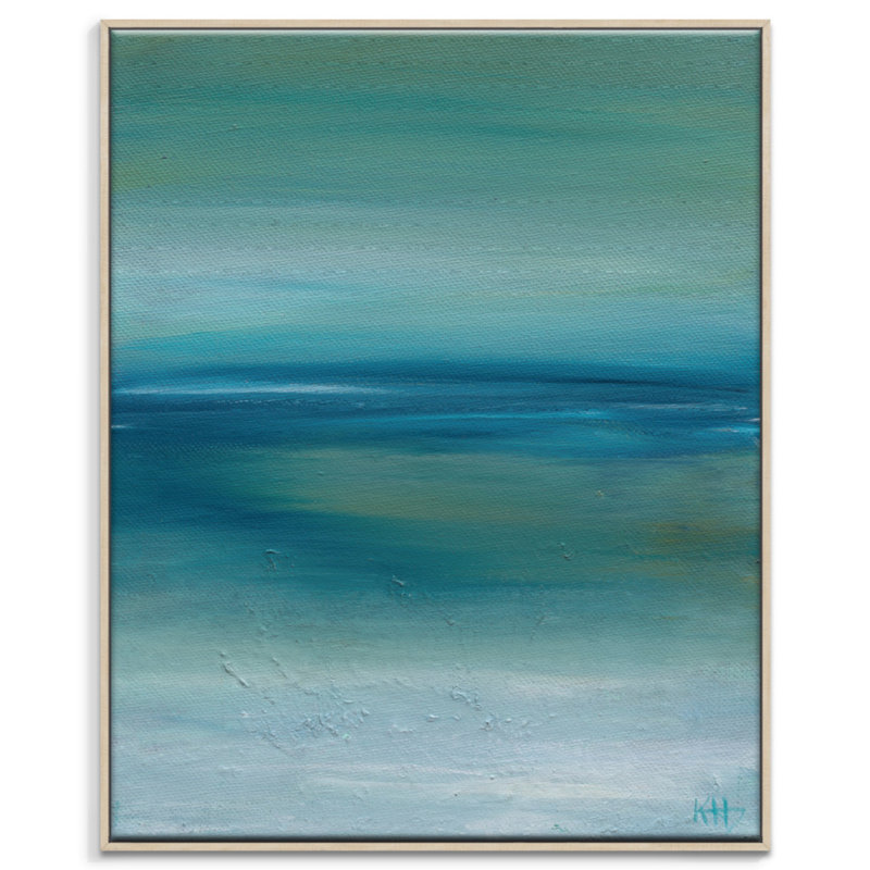 Out To Sea by Karen Hopkins - Wrapped Canvas Print, 51 cm H x 41 cm W, Light Brown