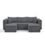 Canapé modulaire modulaire en velours côtelé compressé-57564805