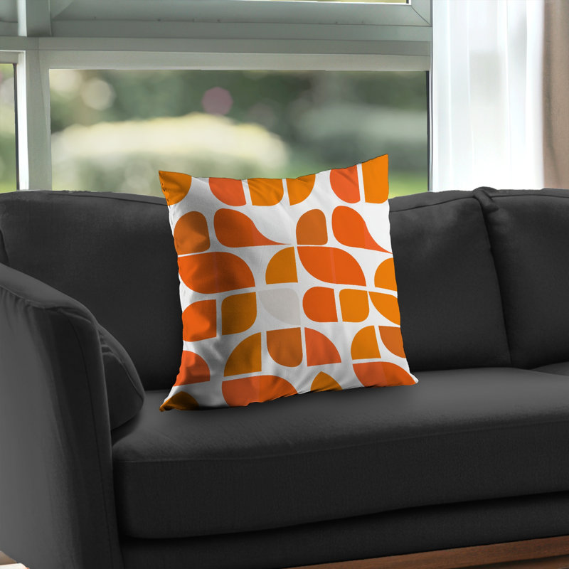 Zig Zag White Poly Twill Throw - Stylish Home Decor Accent, Square 20"