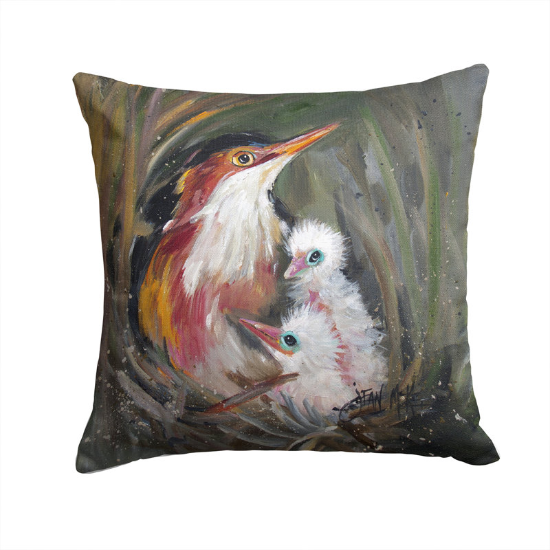 Coussin décoratif intérieur/extérieur gris, H 14 po x l 14 po x P 4 po