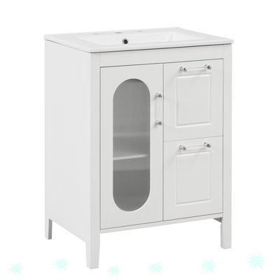 Meuble-lavabo 24 po avec lavabo, meuble-lavabo