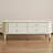 Creme fraiche style solid wood end table