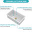 Lavabo à simple cuve 32 po, blanc, double installation, lavabo rectangulaire profond, finition ultrabrillante pour une brillance durable 32 po x 19 po x 10 po, encastré, facile à entretenir