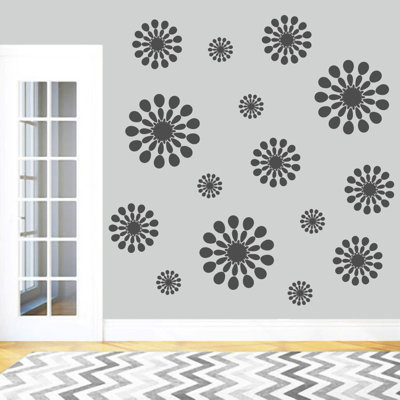 Abstract Non-Wall Damaging Wall Decal