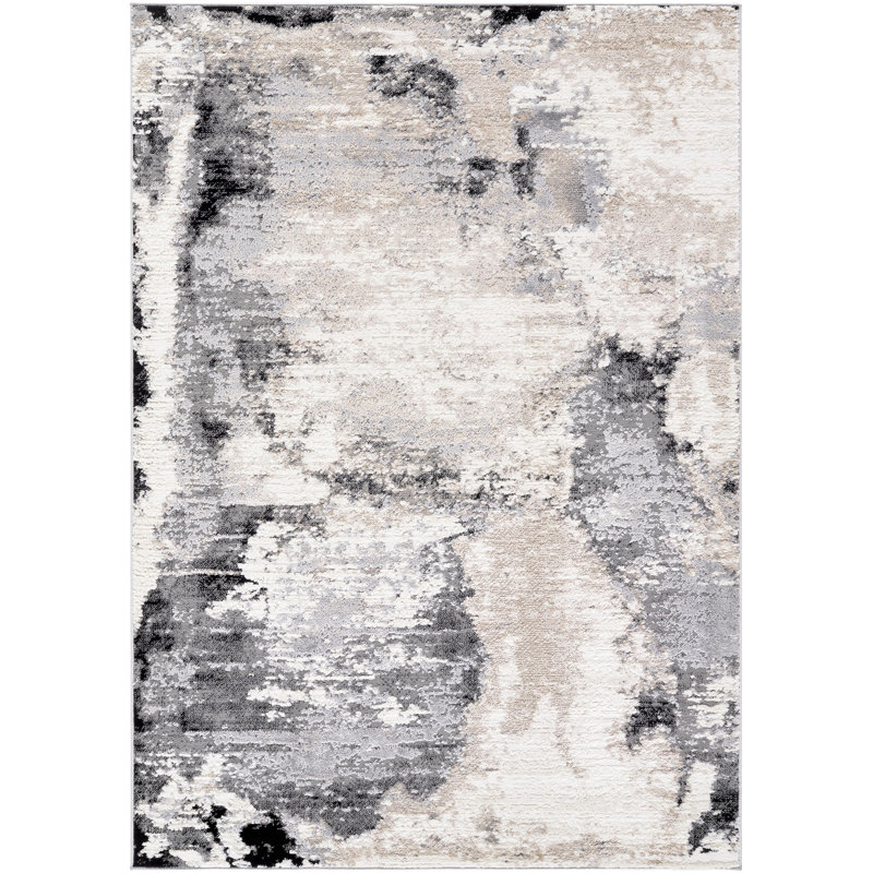Arpie Abstract Indoor Rug, Rectangle 5'3" x 7'