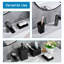 Ensemble d'accessoires de salle de bain 5 pièces noir mat, ensemble d'accessoires de salle de bain au design moderne, comprenant un distributeur de savon, deux gobelets de salle de bain, un porte-savon et un porte-brosse à dents