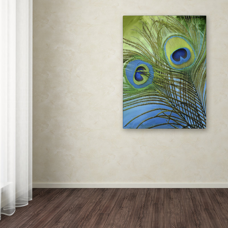 Jadaya «Peacock Candy I» par Color Bakery, impression sur toile tendue, H 24 po x l 18 po x P 2 po