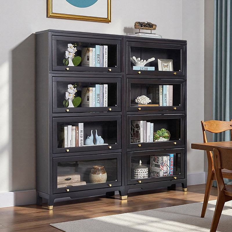 Bibliothèque populaire américaine de luxe légère, (4 tablettes) H 64,57 po x l 31,5 po x P 11,81 po