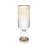 Decorative Glass Vase with Metal Stone and Aluminum Base Featuring Modern Circular Accent Design-125862510