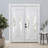 Matao Elegant Semi-Sheer Door Panel Rod Pocket w/ Tiebacks in Various Sizes-1450106592-1450106623