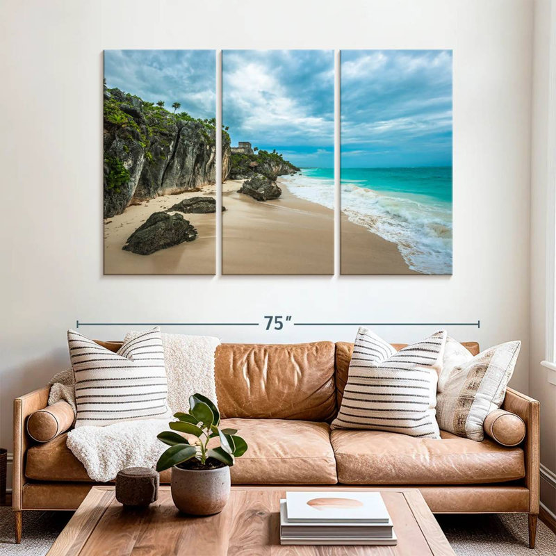 Tulum Gillard Cliffs, 42" H x 65" W