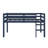 Twin Elevated Loft Bed With Ladder, Reinforced Slat Bed Platform-1269828564