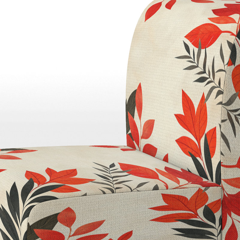Fauteuil de chambre Abstract Botanicals, Slipper Armless