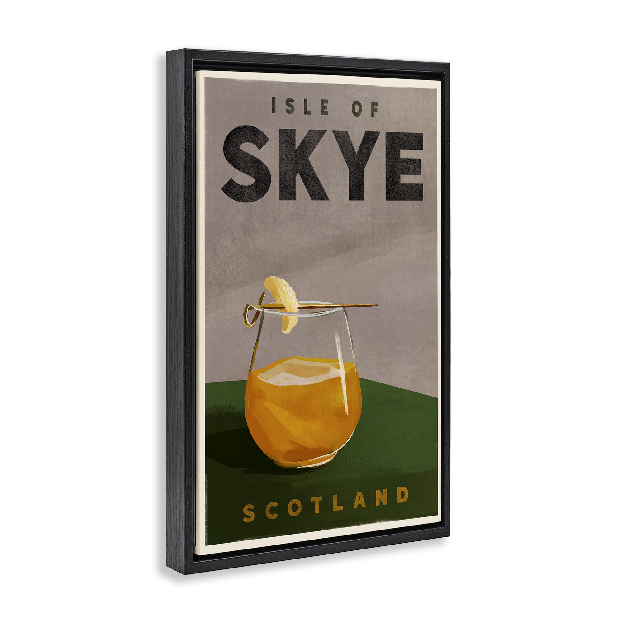 Trinx Isle of Skye Cocktail Floater Canvas by The Whiskey Ginger | Wayfair Trinx Isle of Skye Cocktail Floater Canvas by The Whiskey Ginger | Wayfair