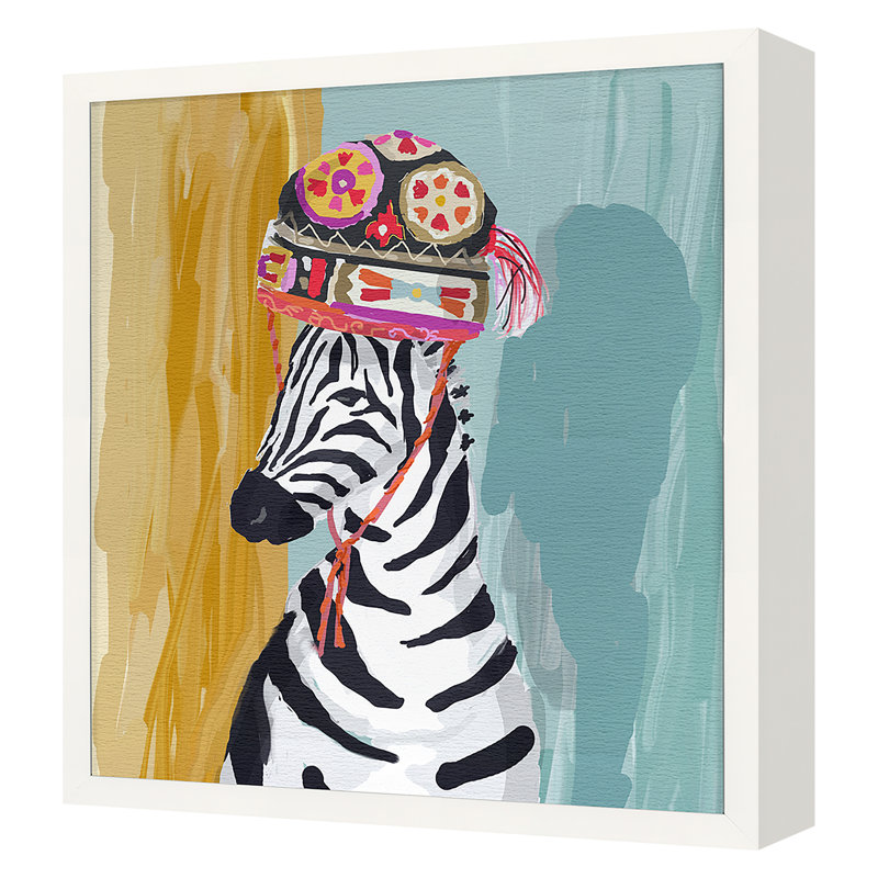 Zebra Print by Dana Gibson, White
