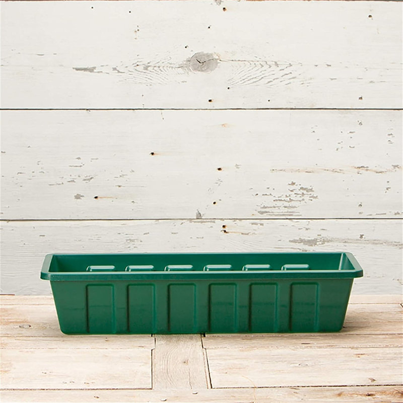 Kermina Planter Box, Green, 5" H x 36" W x 8" D