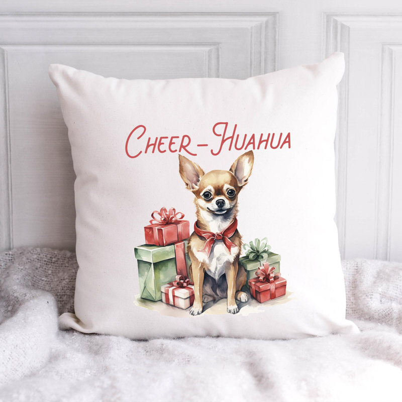 Coussin 02_chihuahua, 20 po x 20 po