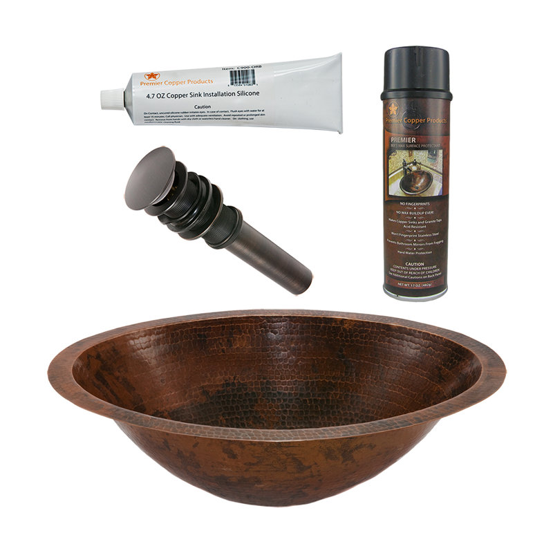 Ensemble de lavabo et de drain pour salle de bain Premier Copper Products BSP5_LO20FDB-P