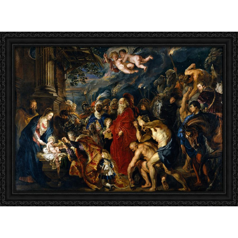 Adoration des mages (1628-1629), H 24 po x l 32 po