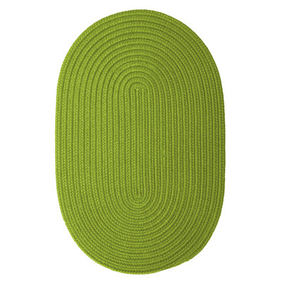 Tapis vert clair tressé Shepler