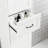 Tall Bathroom Storage Cabinet With Adjustable Shelves And Laundry Hamper-603377026