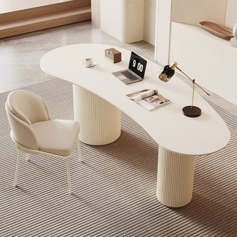 Bureau blanc Creative, H 29,53 po x l 55,12 po x P 23,62 po