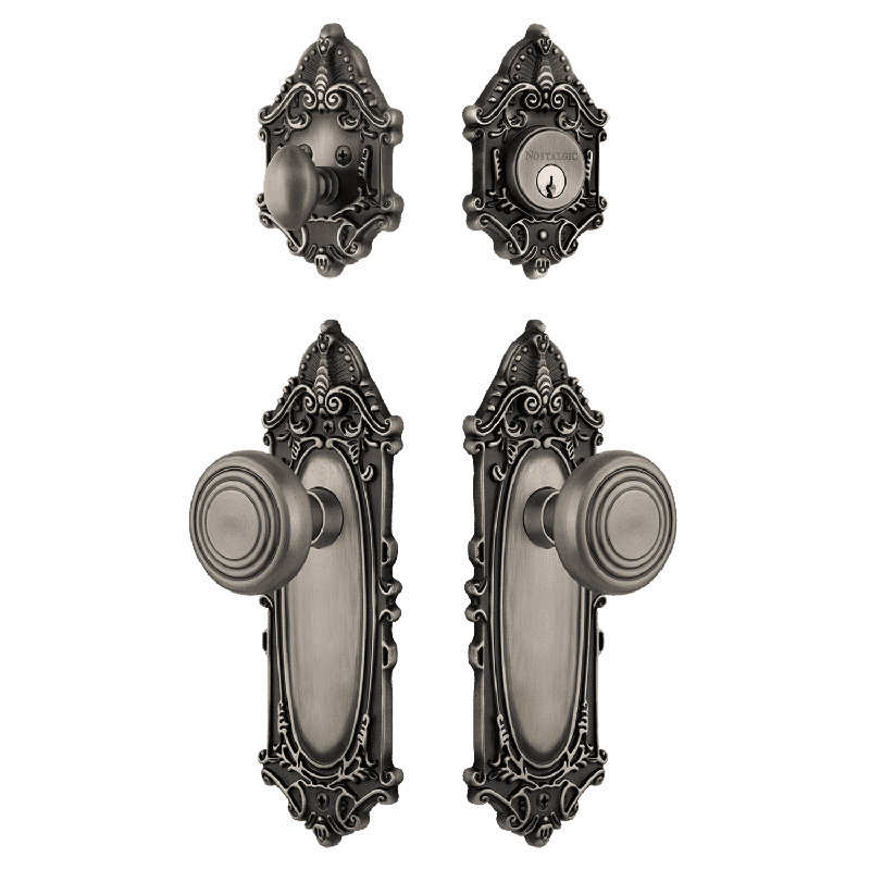 Ensemble d'entrée victorienne Nostalgic Warehouse, Étain antique, 2.375