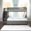 Lit superposé en escalier avec lit gigogne Jaxson-440107451-440107450