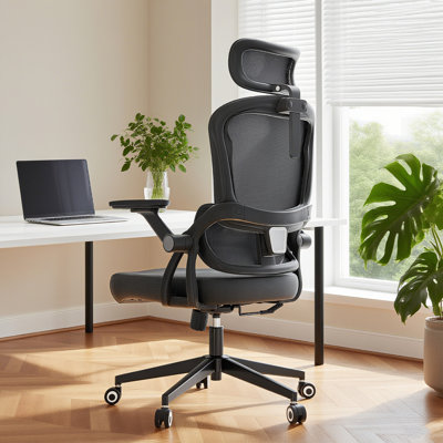 Ergonomic Office Chair , 300 Lbs Mesh Office Desk Chairs With Wheels, Comfortable Gaming Chair, High Back Office Chair For Long Hours by Inbox Zero