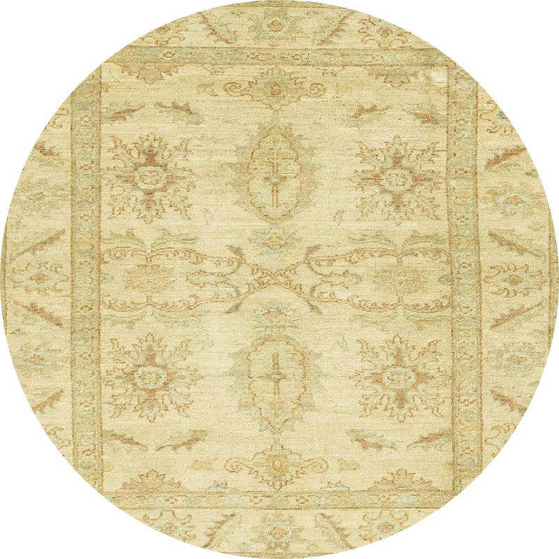 Abstract Indoor Rug, Round 7'