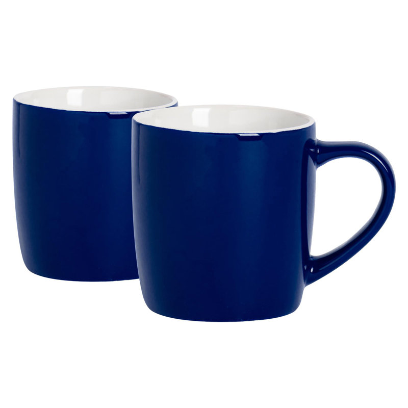 Argon Tableware - Coloured Coffee Mugs, Navy