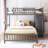 Twin Over Full Wooden Bunk Bed With Six Drawers And Changeable Shelf Designs In Gray Drawers, Appreciations, A Bottom Appreciation-1355757120-1355757121