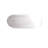 59 - Inch Freestanding Bathtub In Gloss White, Overflow, Ideal For Modern Bathing Pop Up Drain, Design