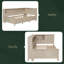 Lit de jour en bois avec tablettes de rangement, USB, DEL et lit gigogne-1793953276-1793953278