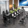 Sharlen 165.3''Wide 12FT Modular Rectangular Conference Table, Modern Seminar Table