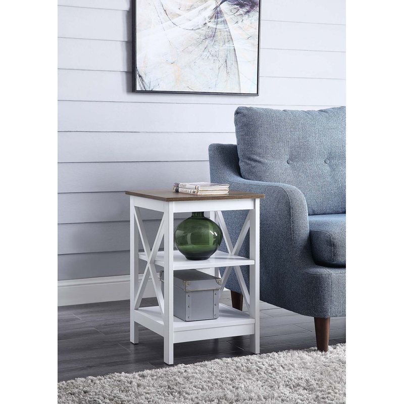 Darek End Table with Storage, Driftwood