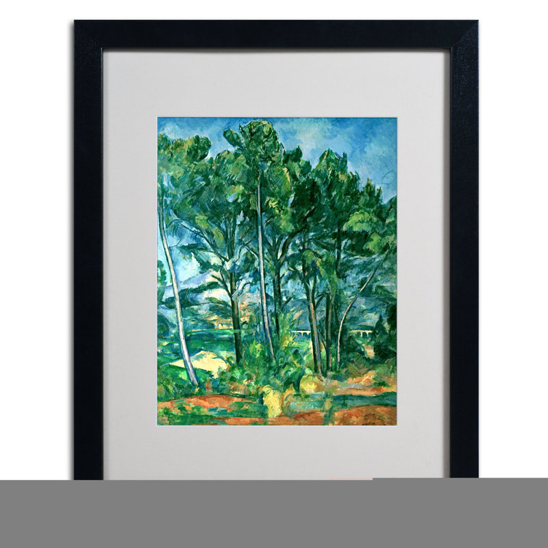 Paul Cezanne - Single Picture Frame Print on Canvas, Black, 20" H x 16" W x 0.5" D