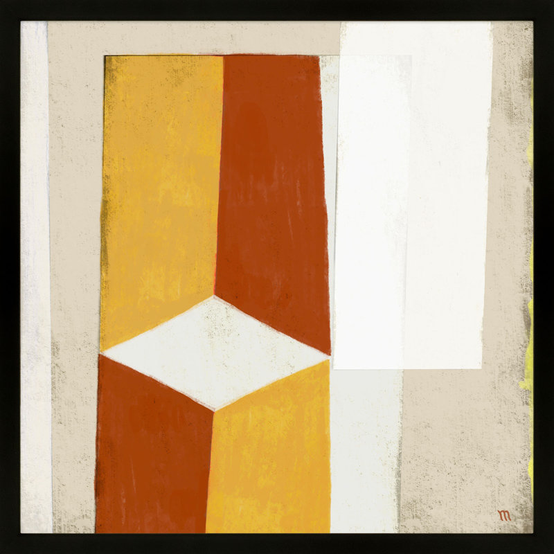 «Signal Flags 1» par Studio M - peinture encadrée, Cadre noir, H 16 po x l 16 po x P 1,25 po