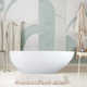 Euthalia 59'' x 30'' Freestanding Soaking Solid Surface Bathtub
